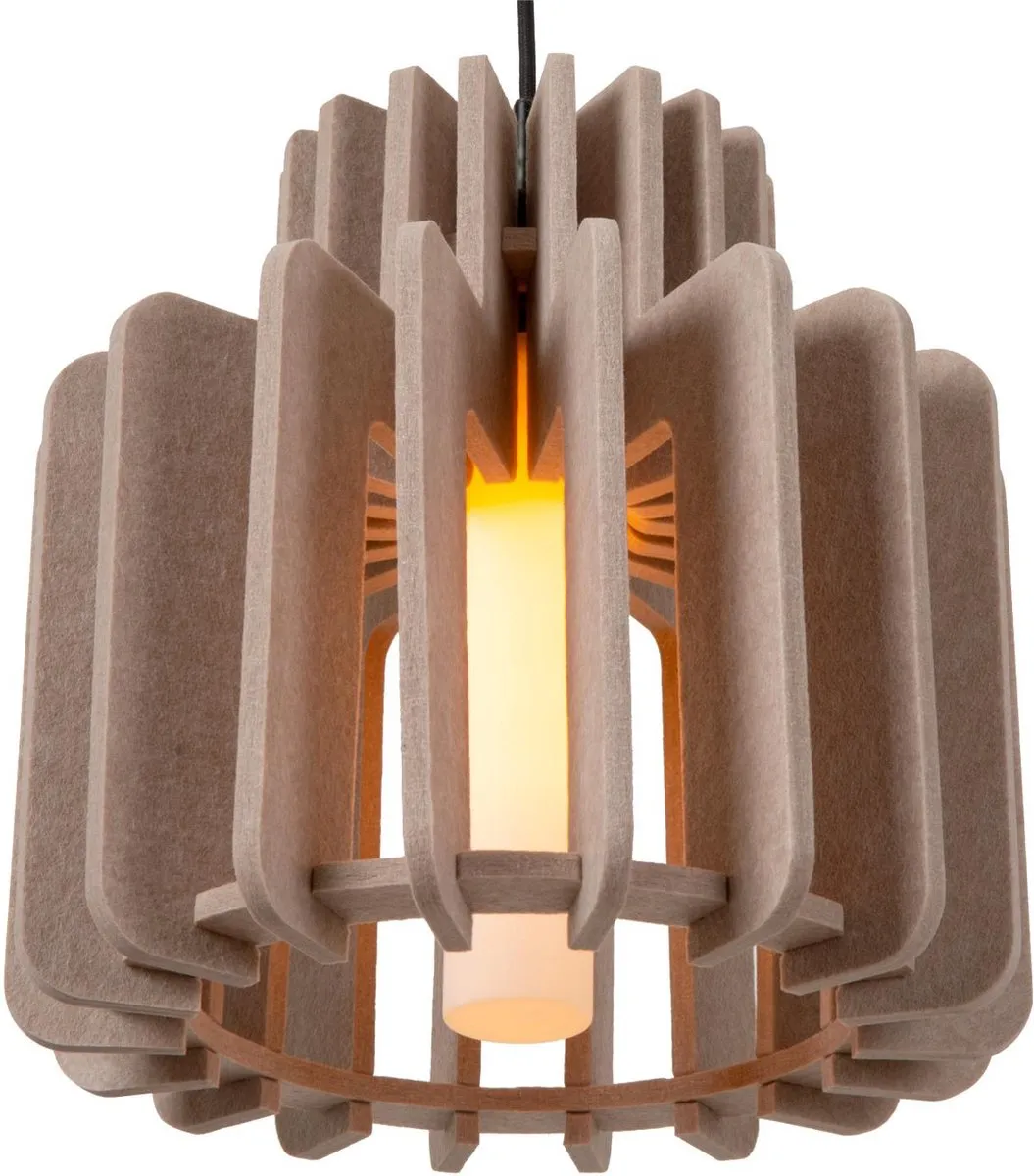 Lucide Rollo Hanglamp E27 - Taupe