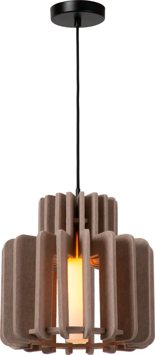 Lucide Rollo Hanglamp E27 - Taupe