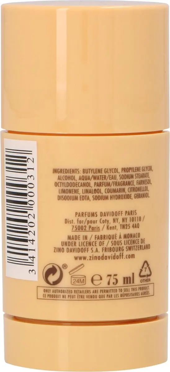 Davidoff Zino Deo Stick 75ml - afbeelding 6 van 6