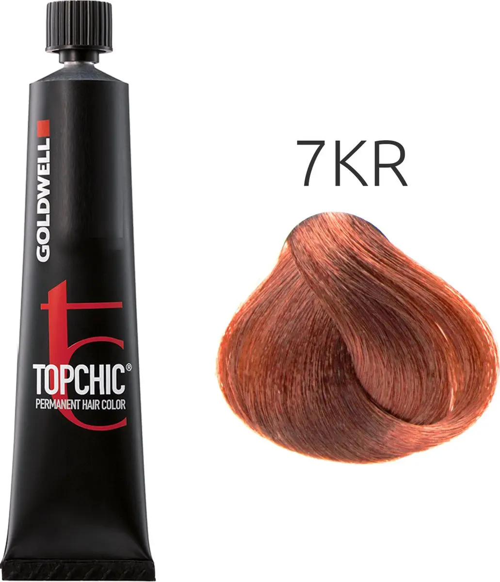 Goldwell Topchic Tube 7KR - 60ml Permanent Haarkleur Bruin