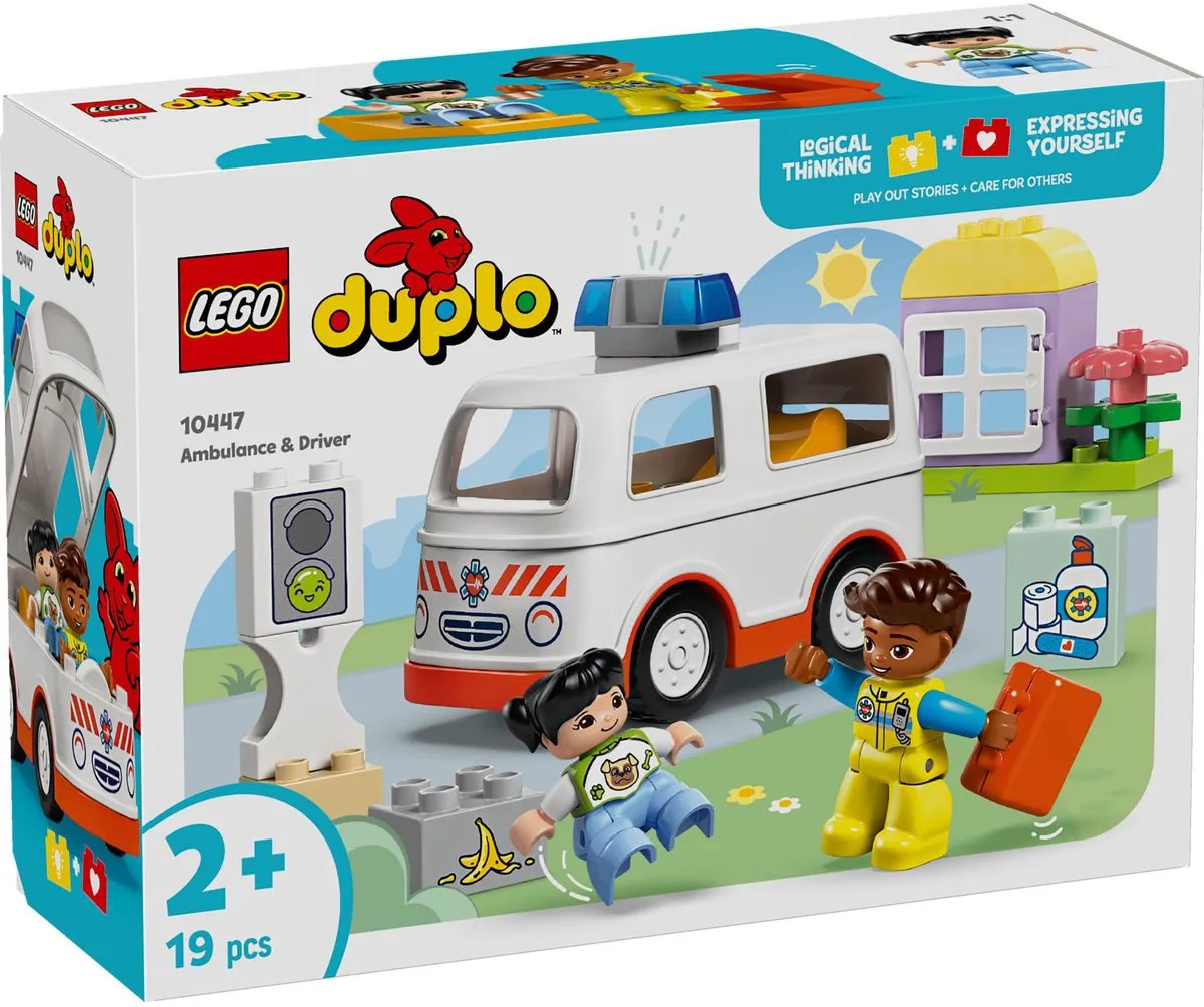 LEGO DUPLO Ambulance 10447 - 2 Figuren - 19 Stukken
