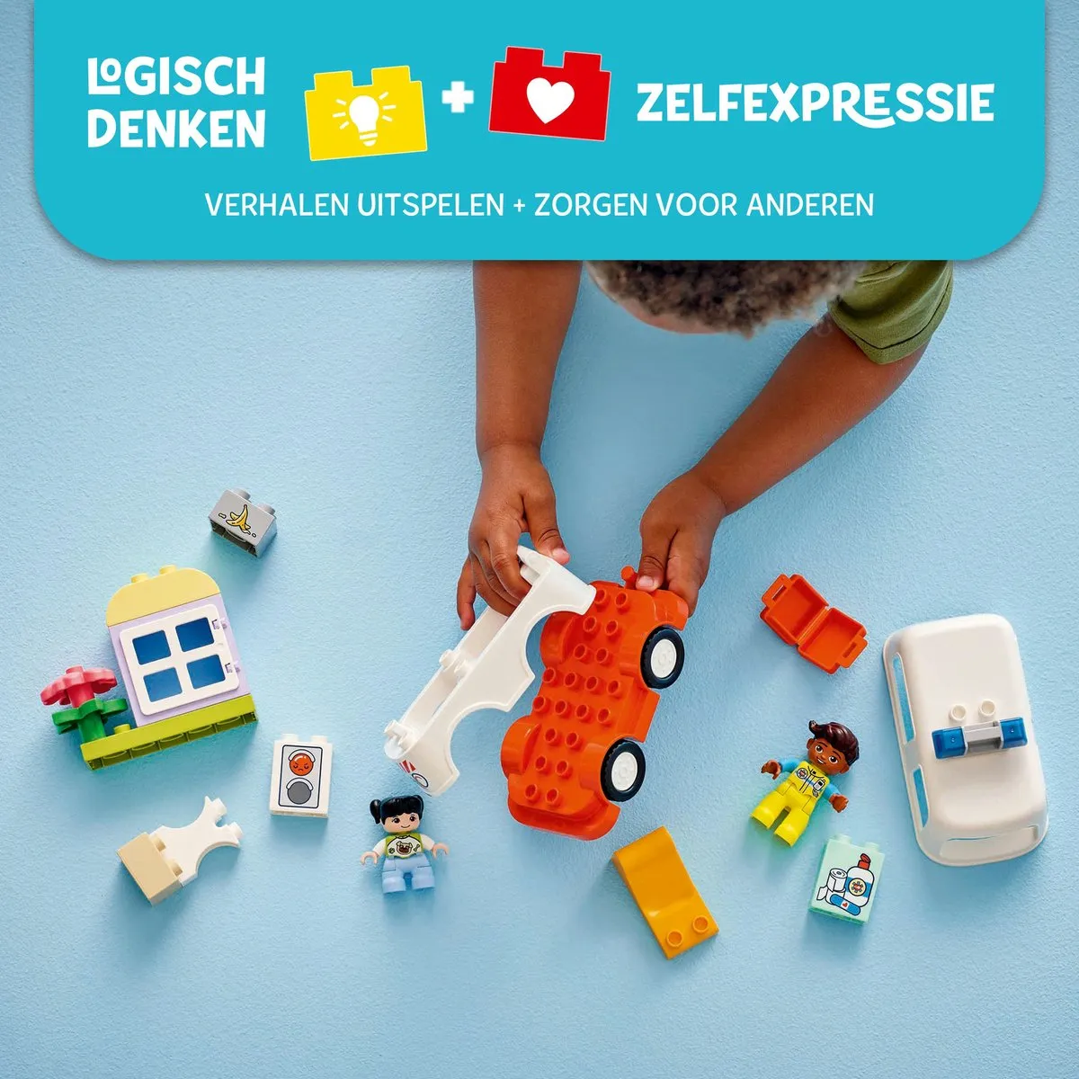 LEGO DUPLO Ambulance 10447 - 2 Figuren - 19 Stukken
