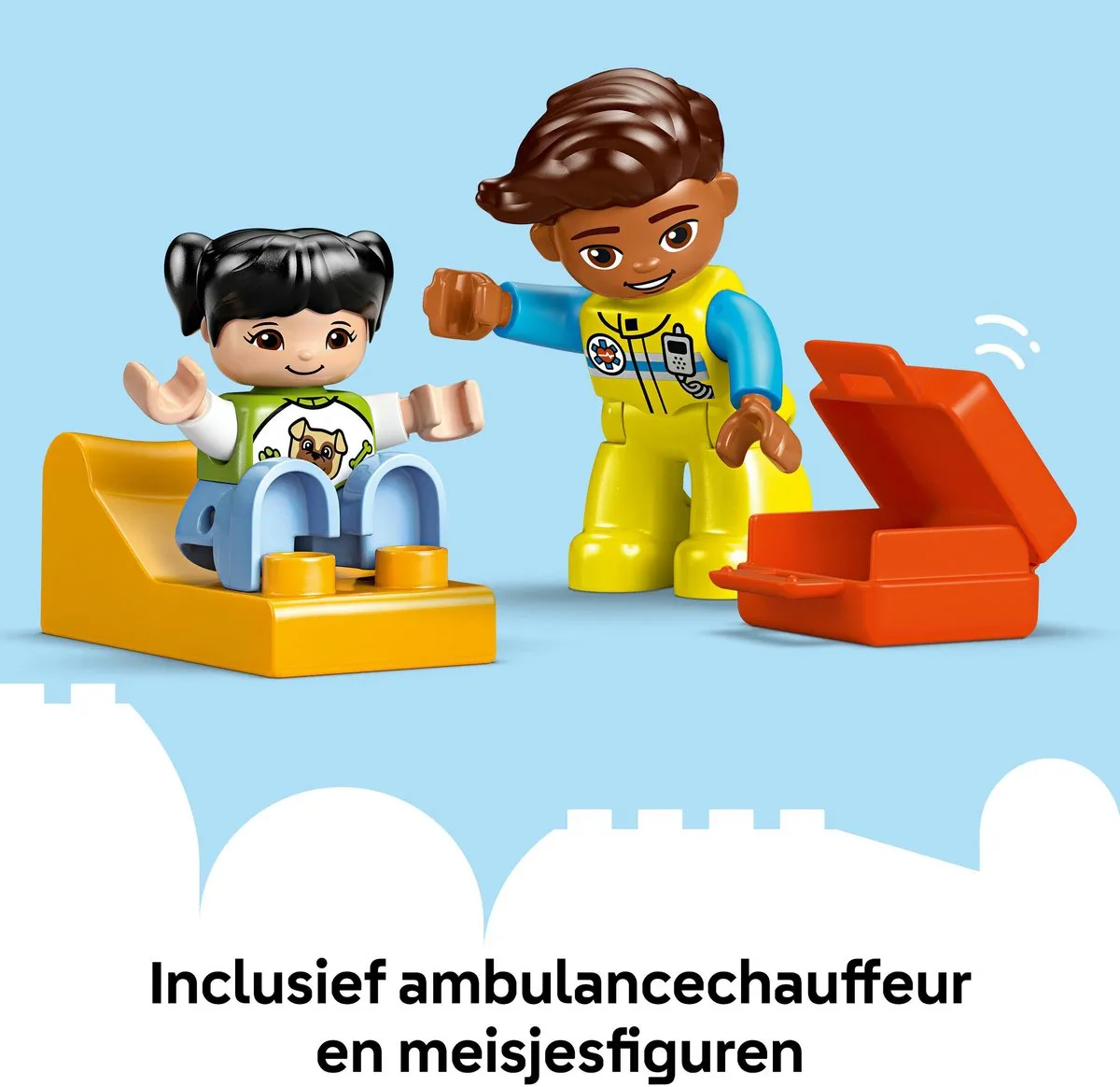 LEGO DUPLO Ambulance 10447 - 2 Figuren - 19 Stukken
