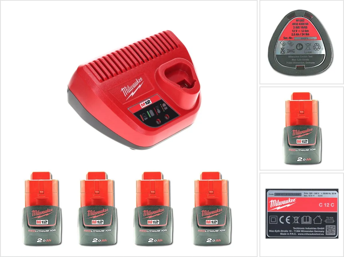 Milwaukee M12 C12C Accustartset