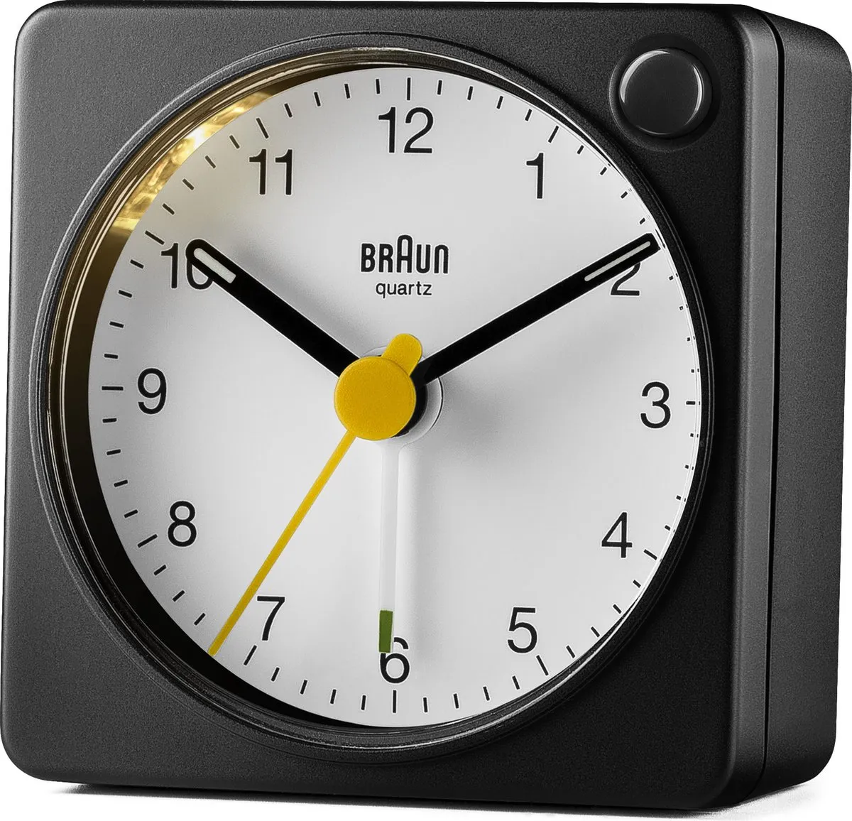 Braun BC02XBW Reis Wekker - Zwart/Wit