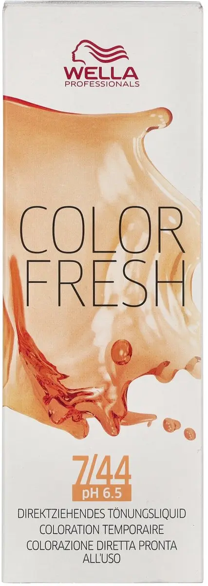 Wella Professionals Color Fresh Haarverf 7/44 - 75ml - Zwart