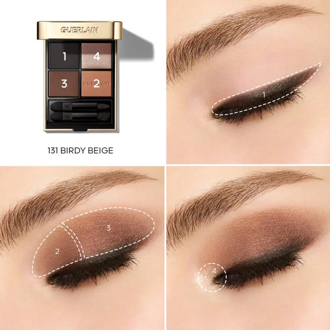 Guerlain Ombre G Oogschaduwpalette 131 Birdy Beige - 4 Kleuren