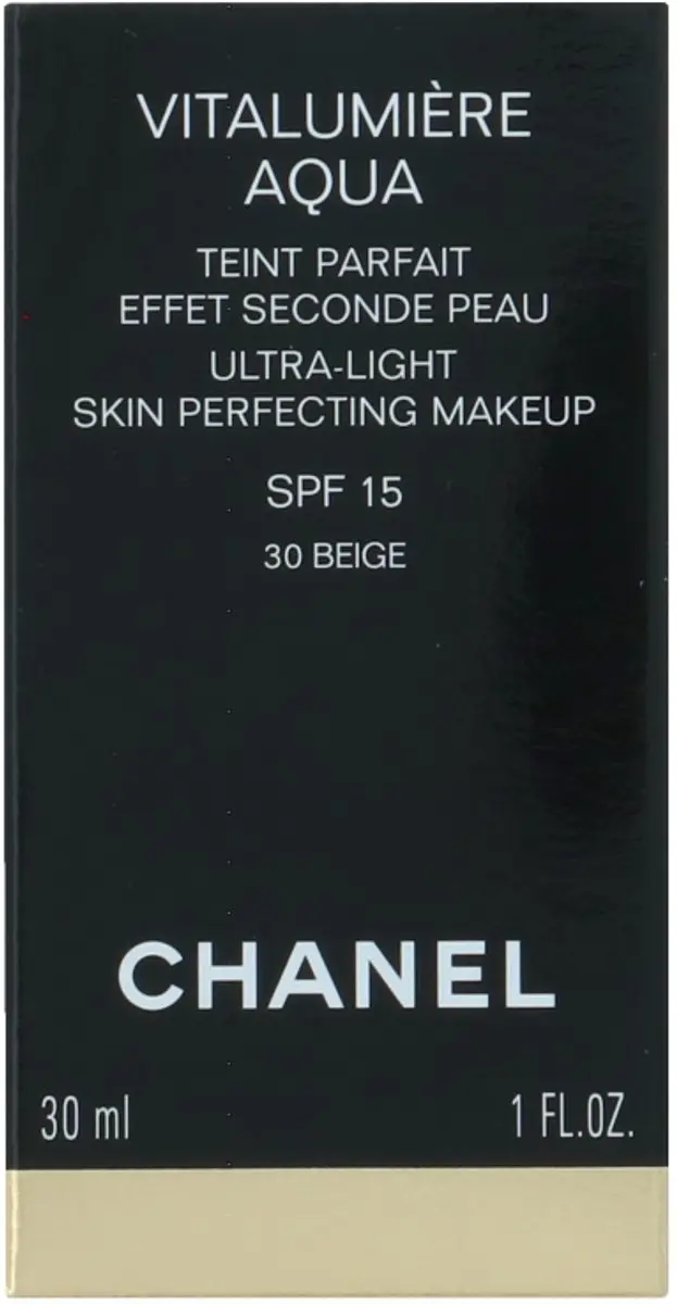 Chanel Vitalumiere Aqua Foundation 30 Beige - 30ml - afbeelding 6 van 6
