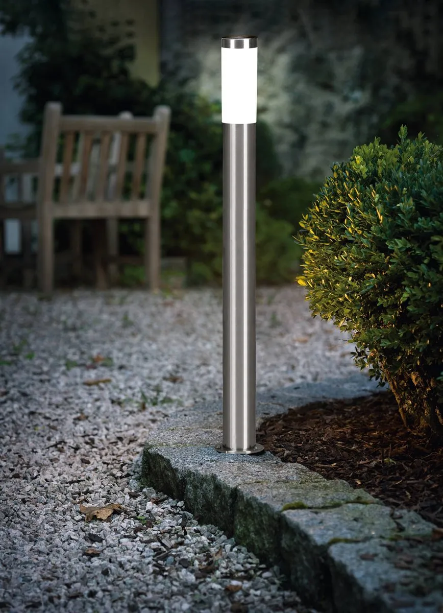 Eglo Helsinki Tuinpaal Staande Lamp Buiten E27 110cm - RVS - afbeelding 6 van 6