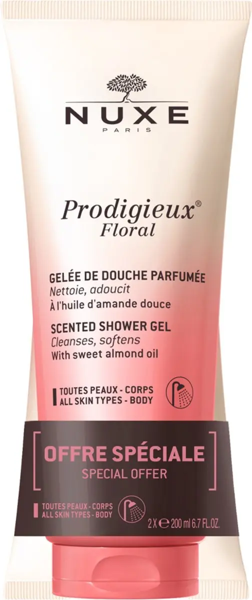 Nuxe Prodigieux Douchegel 2x200ml - Zoete amandelolie
