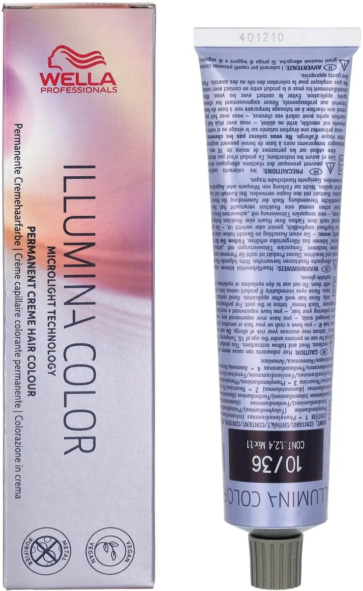 Wella Professionals Illumina Color 10/36 Haarverf 150ml - Zwart