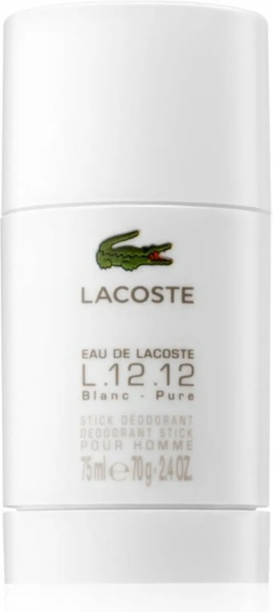 Lacoste 12.12 White Deodorant 75ml - afbeelding 6 van 6