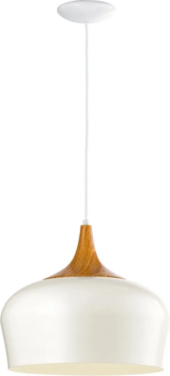 Eglo Obregon Hanglamp - Ø350mm - Creme/Eik