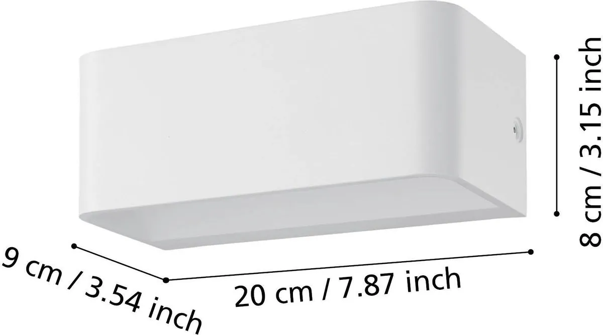 Eglo Sania 4 Wandlamp 20cm - Wit