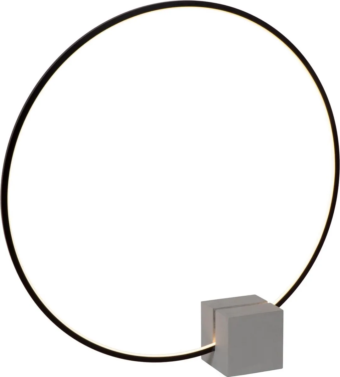 Lucide CIRKELIS Tafellamp Ø83cm - LED 24W 3000K - Zwart