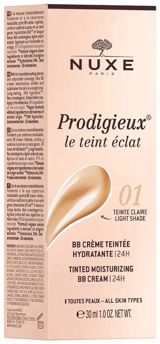 Nuxe Prodigieux Le Teint Éclat BB Cream 30ml - Donkere tint