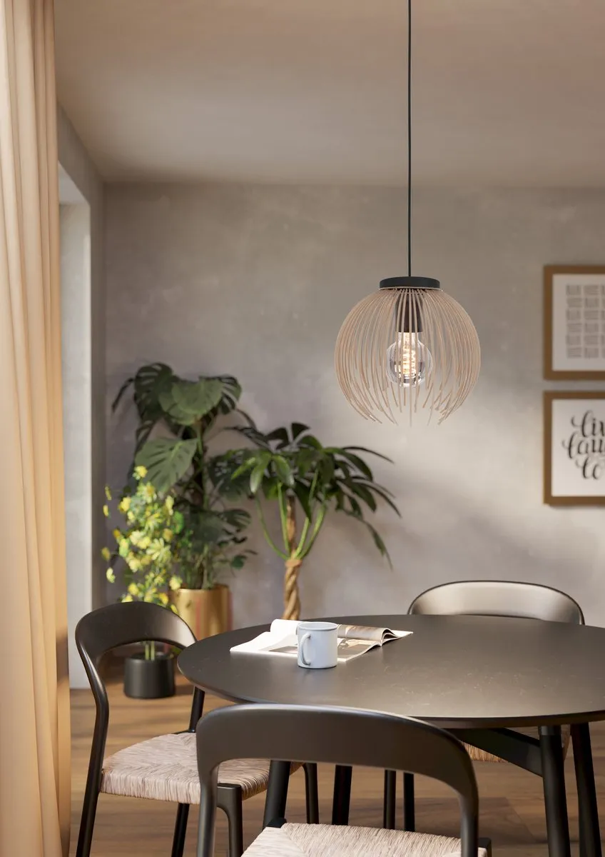 Eglo Venezuela-A Hanglamp E27 - 3 Lichtpunten - Zandkleur