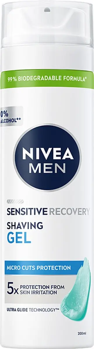 NIVEA Sensitive Recovery Scheergel 200ml - afbeelding 6 van 6