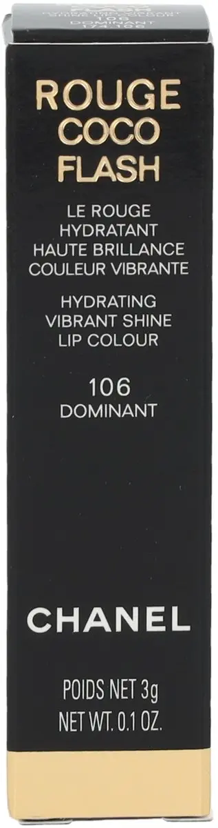 Chanel Rouge Coco Flash Vibrant Shine Lippenstift 106 Dominant - 3ml - afbeelding 6 van 6