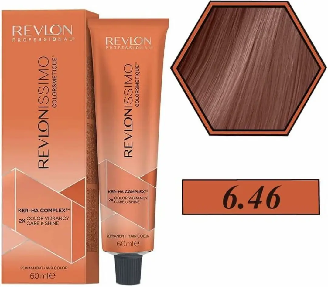 Revlon Revlonissimo Colorsmetique Nº 6,46 Permanent Haarkleur 60ml