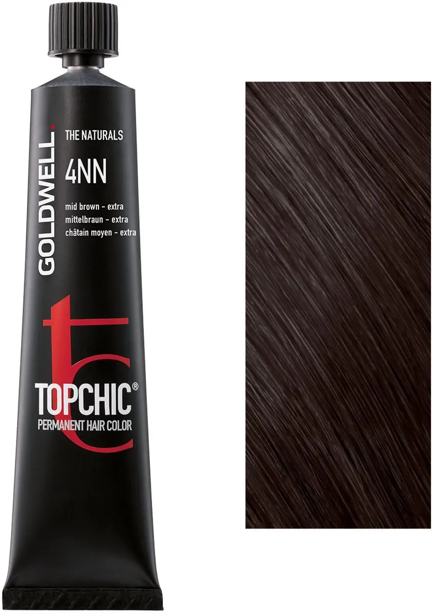 Goldwell Topchic Tube 4NN Permanent Haarkleuring 60ml