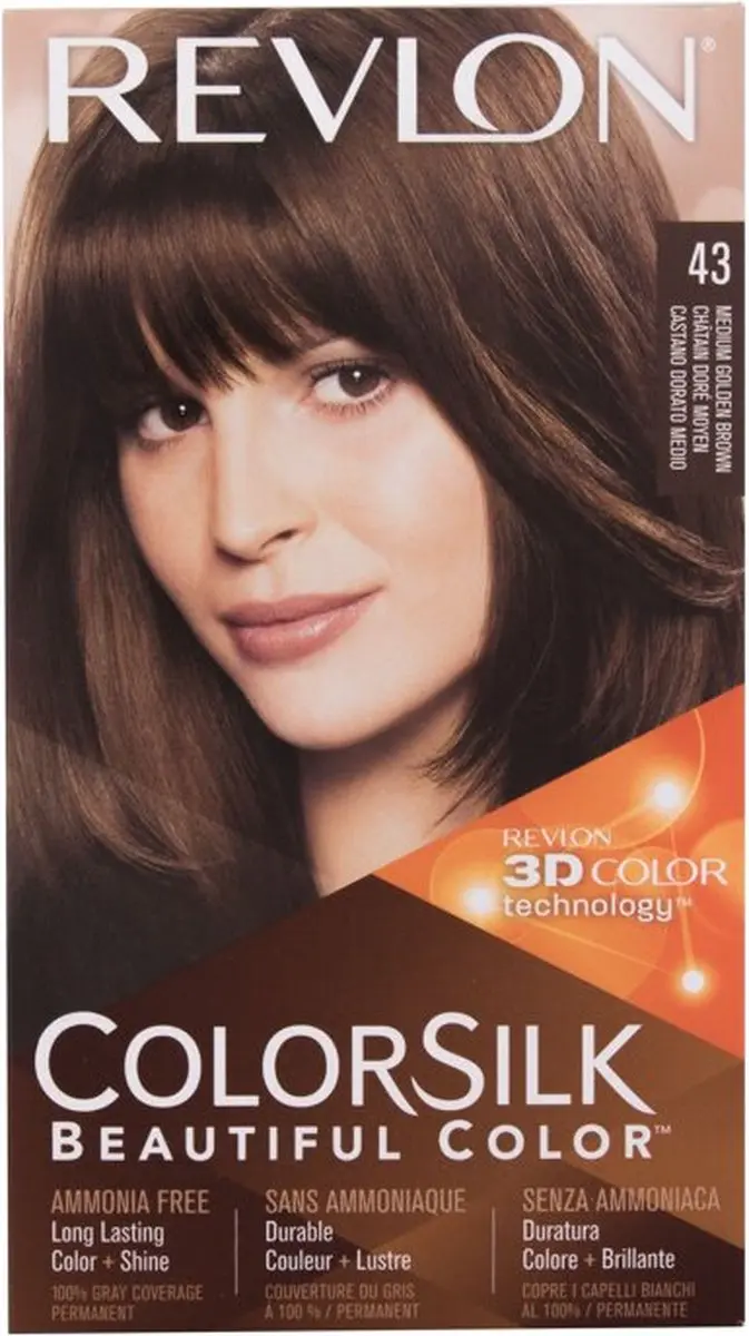 Revlon Colorsilk Haarkleur 43 Bruin - 3ml - afbeelding 5 van 6