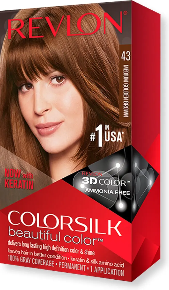 Revlon Colorsilk Haarkleur 43 Bruin - 3ml - afbeelding 6 van 6