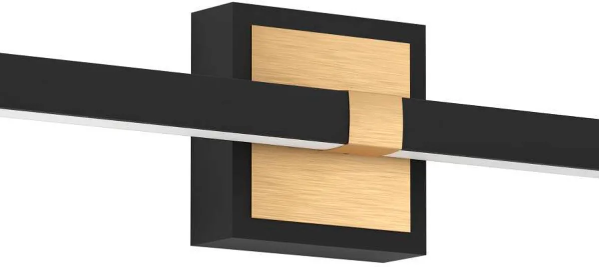 Eglo Peguera Wandlamp 80cm - Zwart/Goud