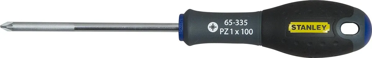 Stanley FatMax Pozidriv PZ1 Schroevendraaier 100mm - Geel