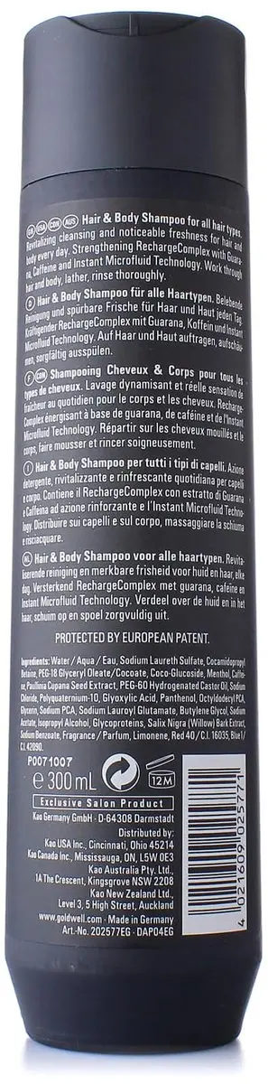 Goldwell Dualsenses Men Hair & Body Shampoo 300ml