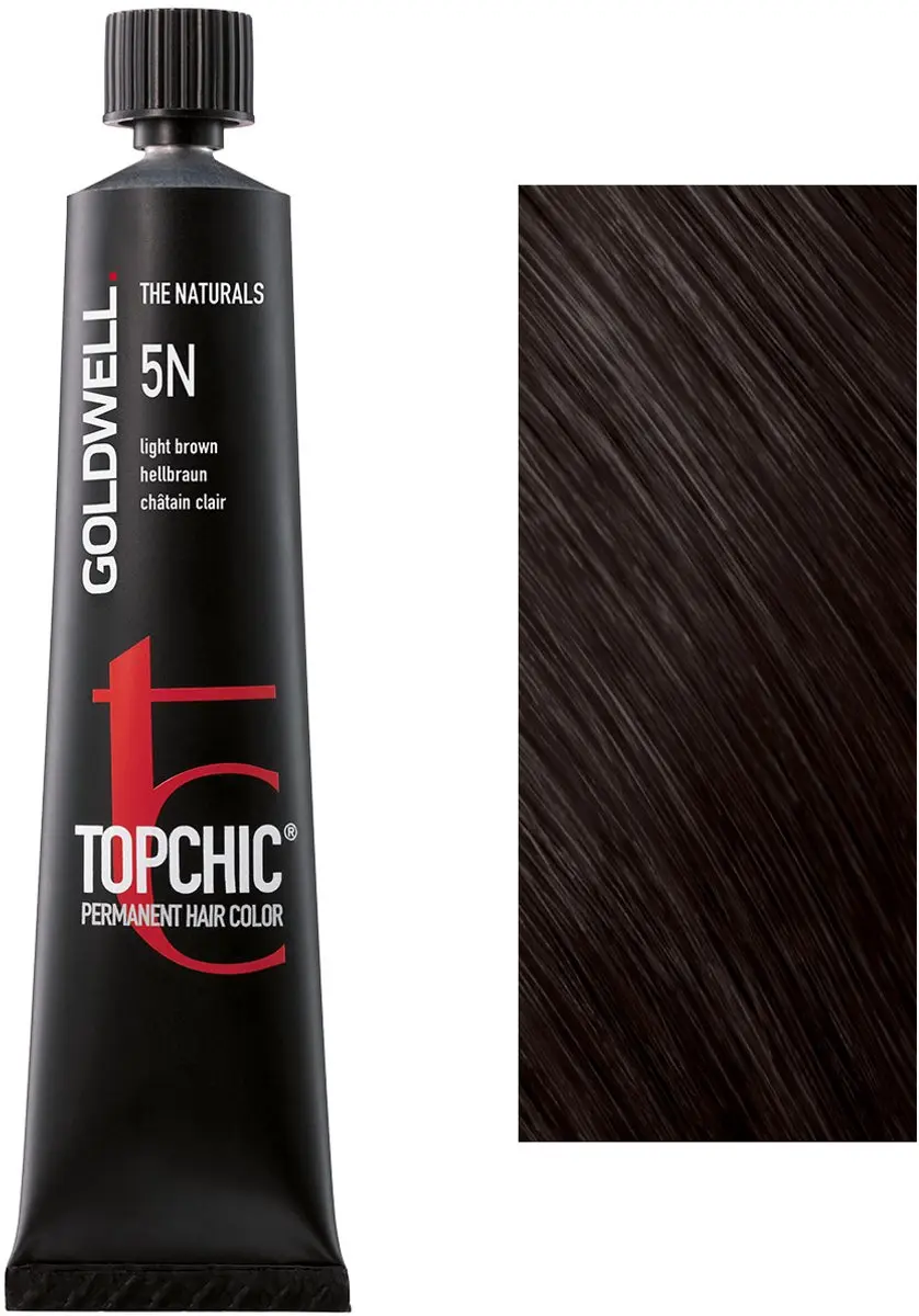 Goldwell Topchic Tube 60ml - 5N Bruin Permanent - afbeelding 6 van 6
