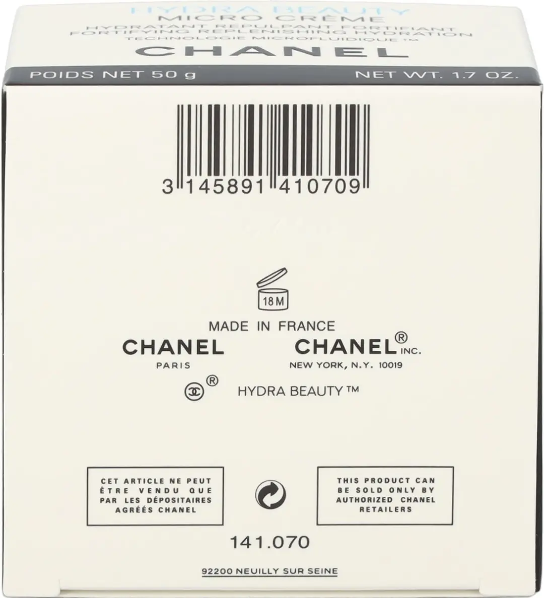 Chanel Hydra Beauty Micro Crème 50ml