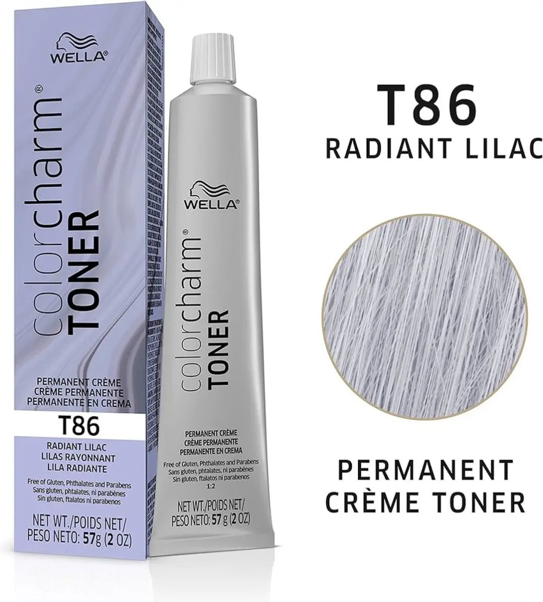 Wella Professionals Color Charm T86 Radiant Lilac Toner - 2x114ml