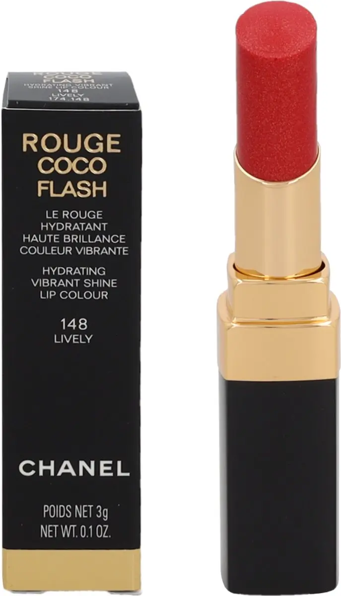 Chanel Rouge Coco Flash #148-lively Lippenstift - 3g - Rood - afbeelding 6 van 6