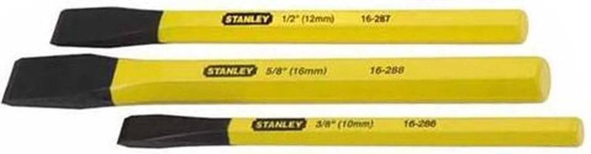 Stanley Koudbeitelset 4-18-298 - 3 Stuks
