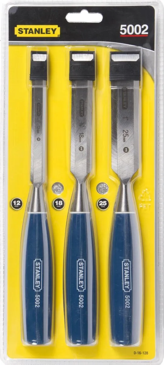 Stanley Houtbeitelset 3-delig 12/18/25mm - 0-16-128