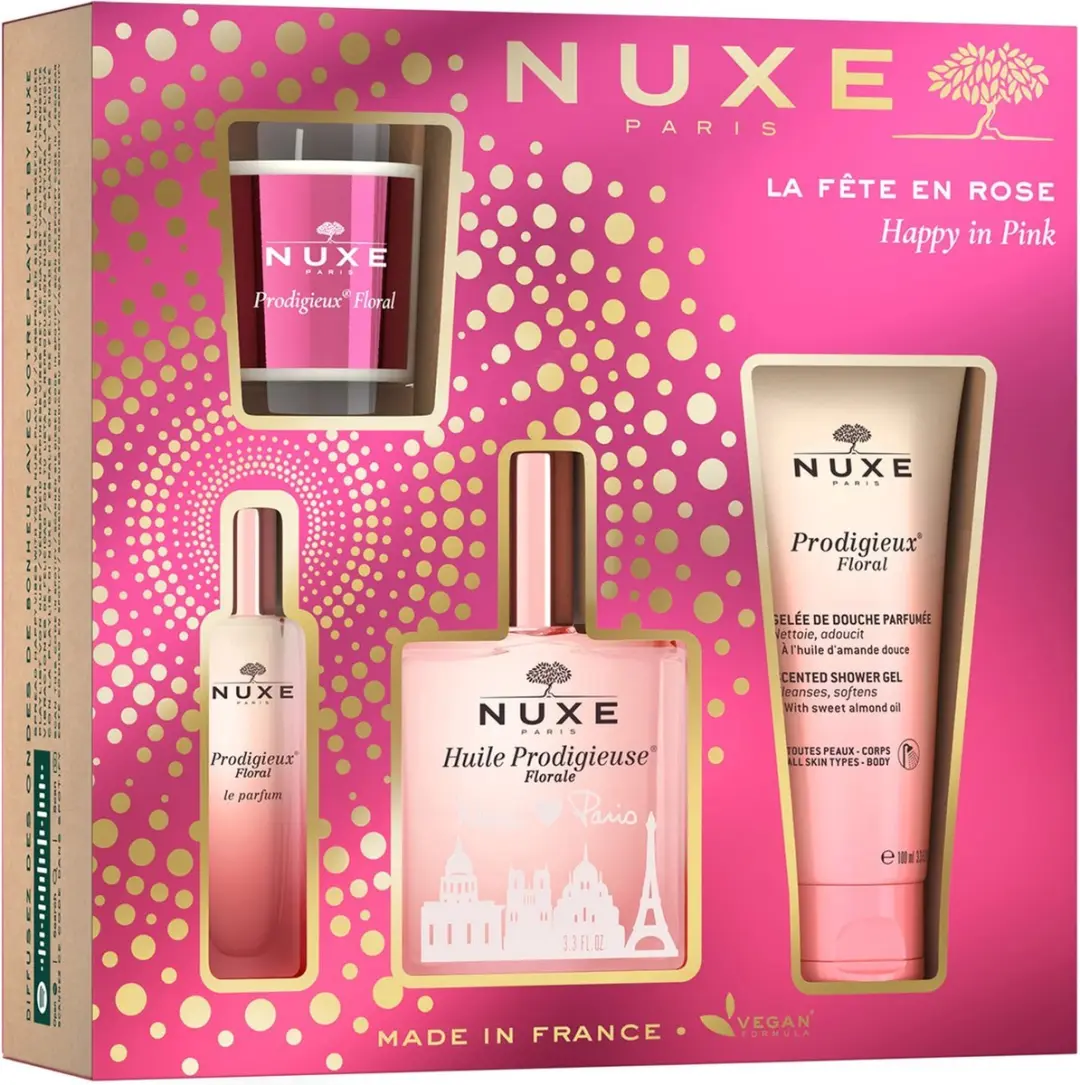 Nuxe Prodigieux Florale Set - 215ml (4x) - Happy in Pink