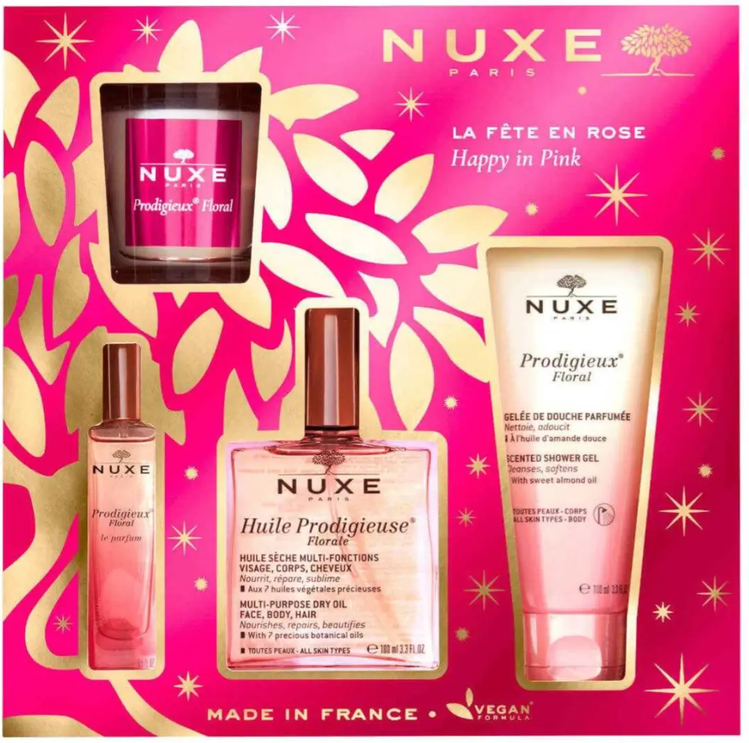 Nuxe Prodigieux Florale Set - 215ml (4x) - Happy in Pink