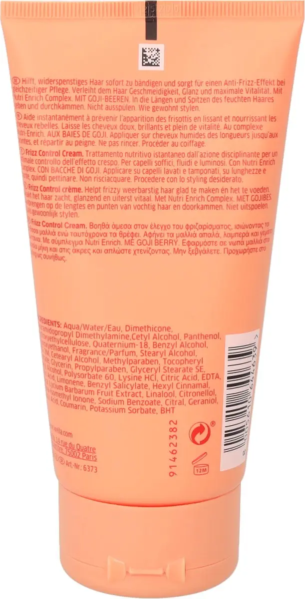 Wella Professionals Invigo Nutri-Enrich Frizz Control Leave-in Cream 150ml