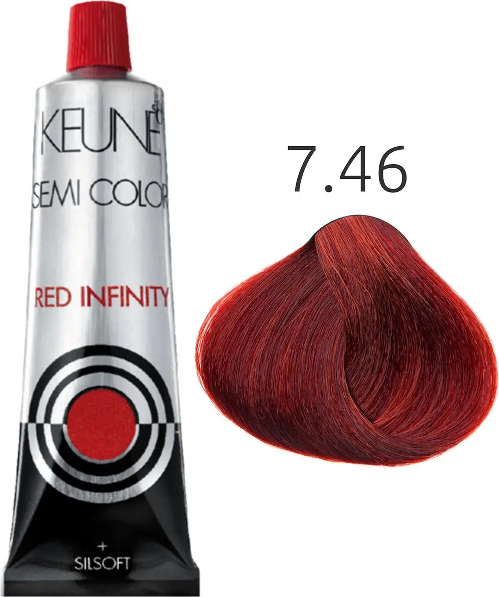 Keune Semi Color Red Infinity 7.46 - 60ml - Zwart