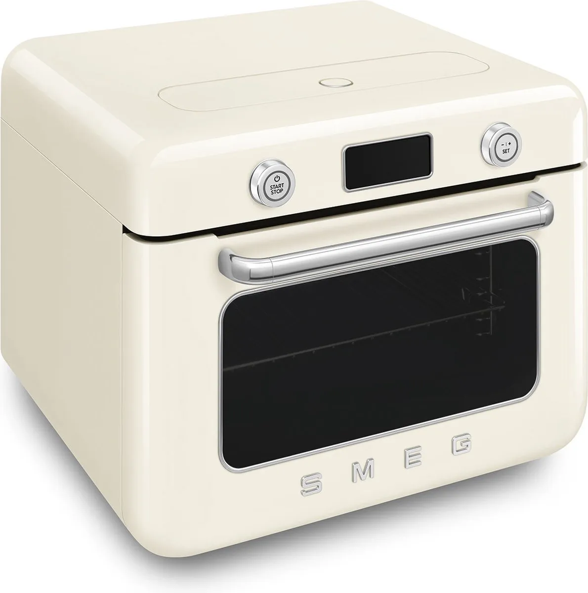 Smeg COF01CREU Vrijstaande Combi-Stoomoven 30L - Crème
