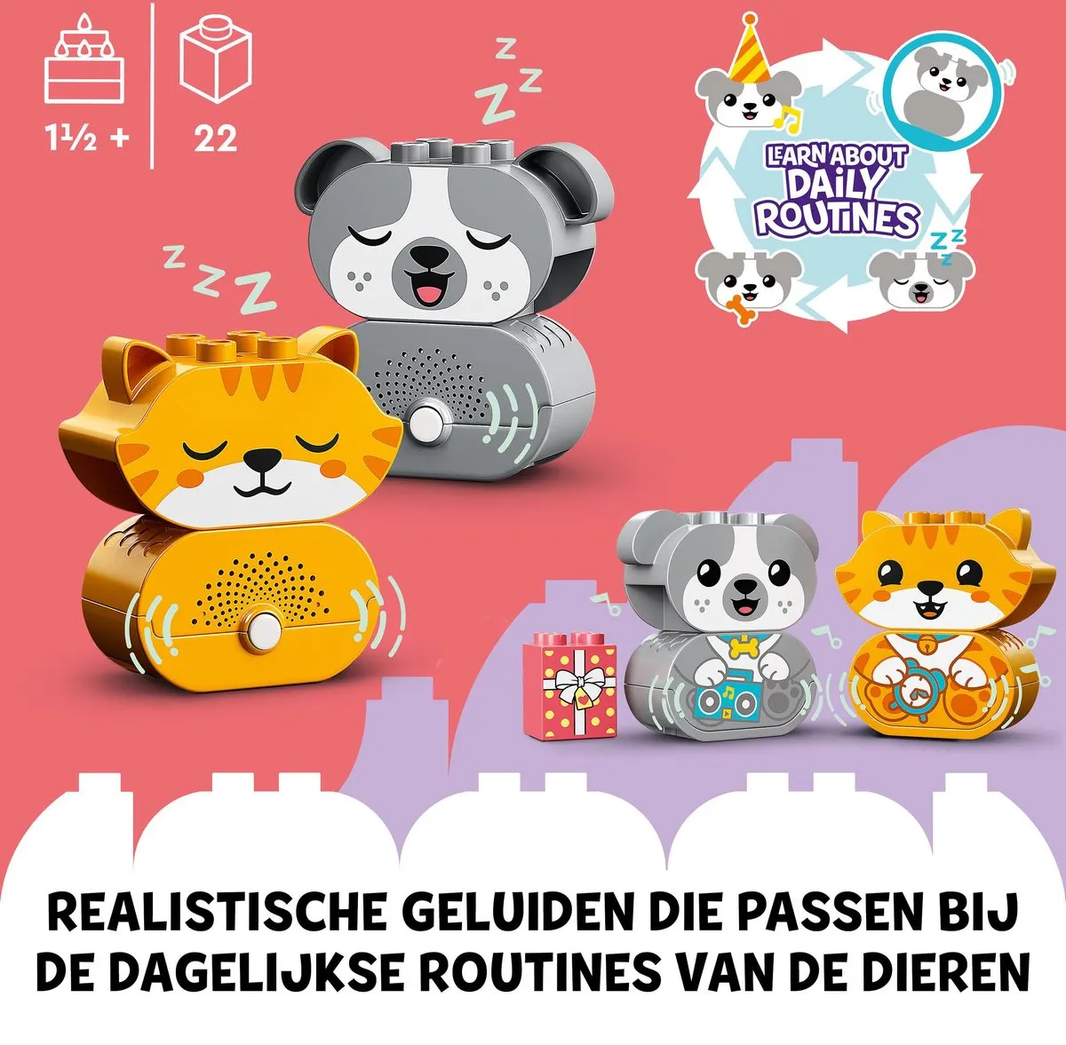 LEGO DUPLO Mijn Eerste Puppy en Kitten 10977 - Meerkleurig - afbeelding 6 van 6
