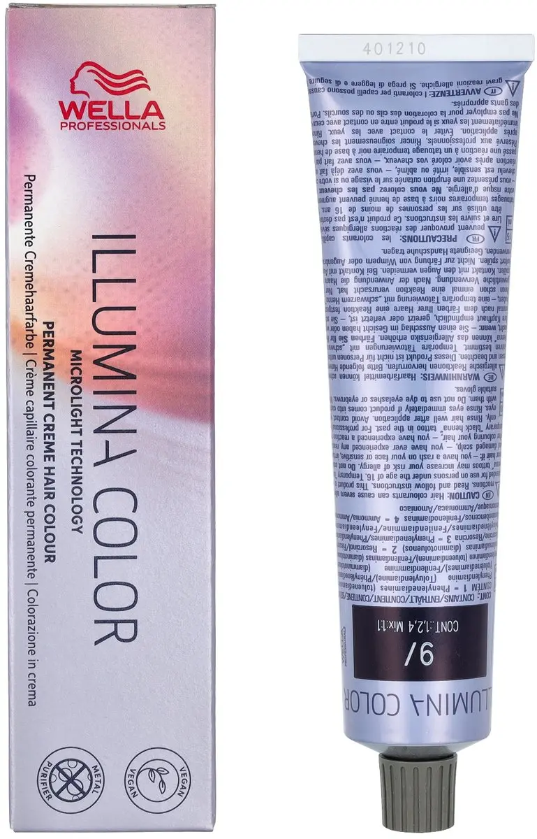 Wella Professionals Illumina Color 9 Haarverf 60ml - Zwart