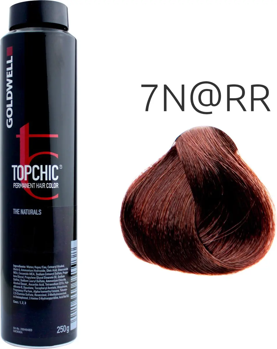 Goldwell Topchic Hair Color 7N@RR - 150ml Permanent