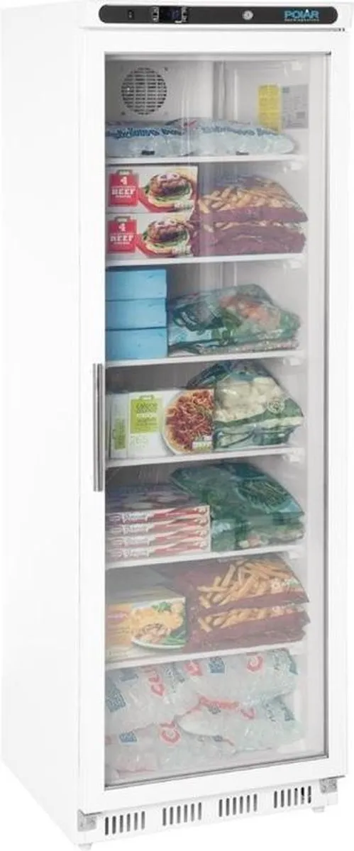 Polar C-serie display vriezer met glazen deur 365L