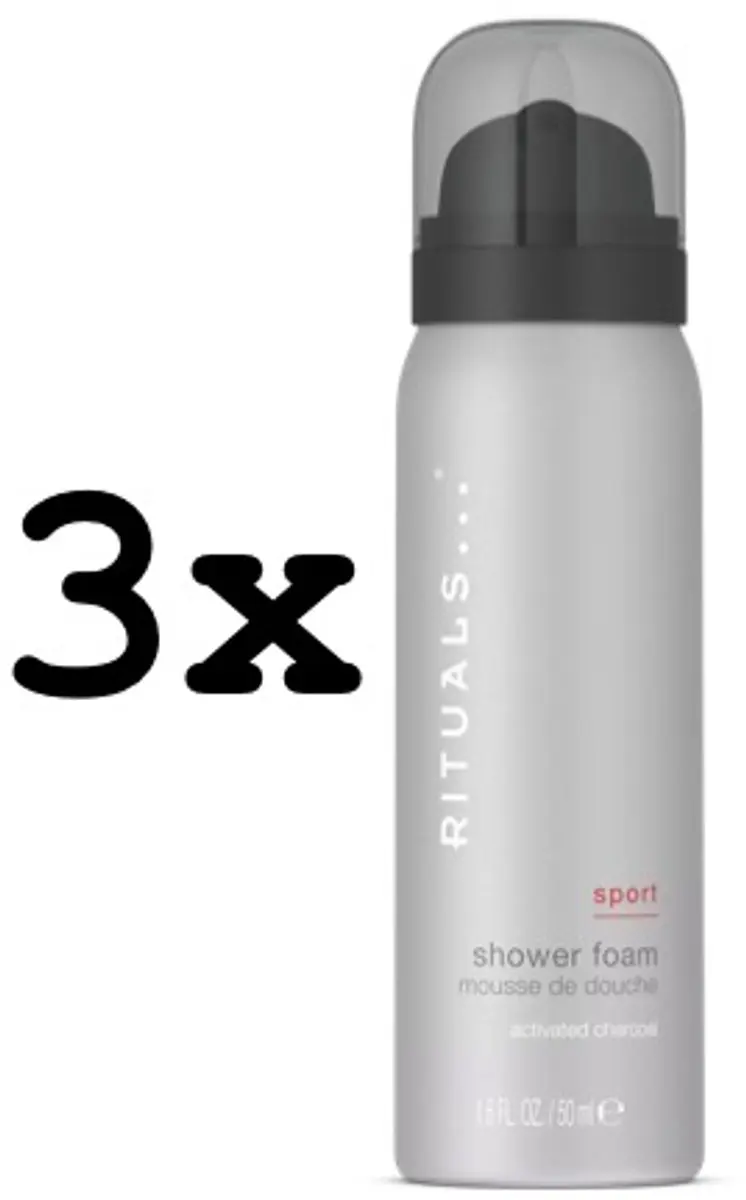 Rituals of Sport Travel Doucheschuim 150ml - 3 Stuks