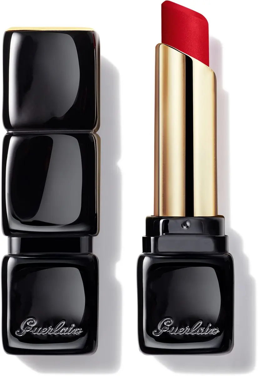 Guerlain Kiss Kiss Tender Matte Lipstick 910 Wanted Red