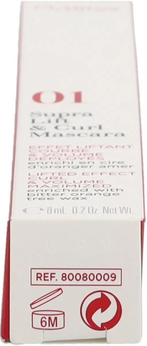Clarins Supra Lift & Curl Mascara 01 Black - 8ml - afbeelding 6 van 6
