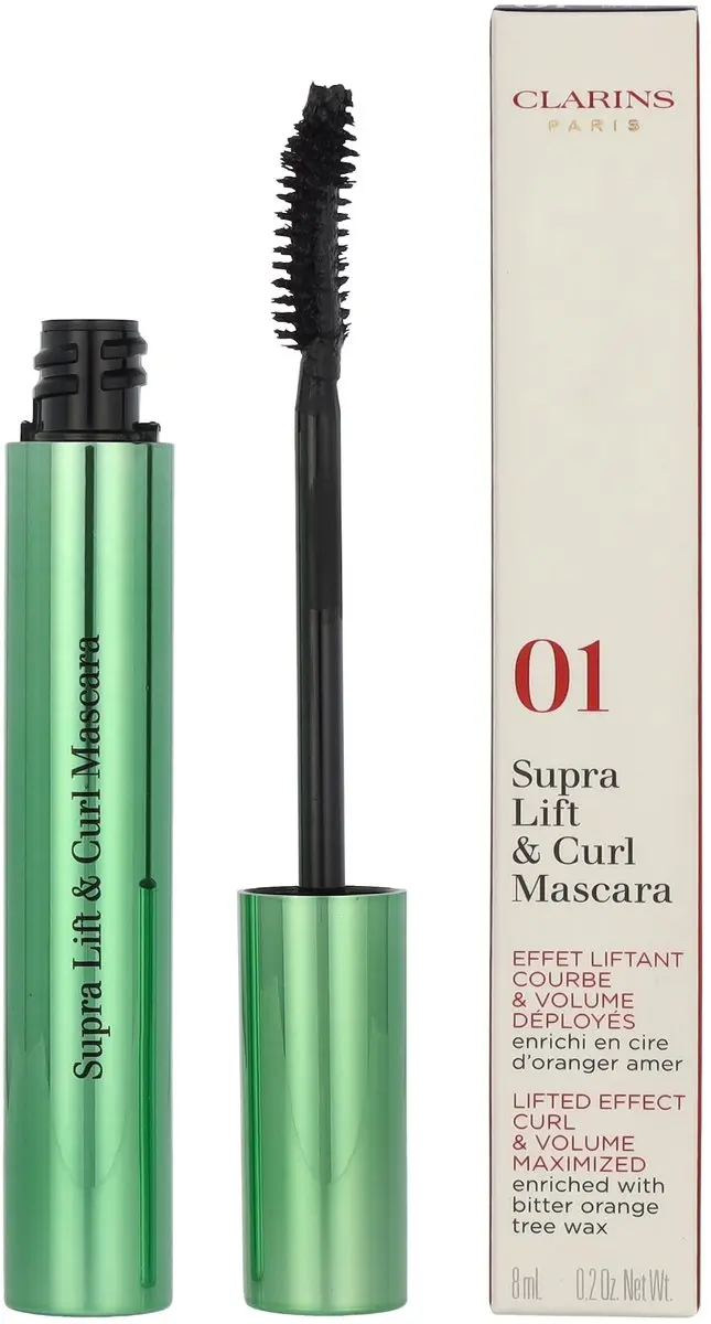 Clarins Supra Lift & Curl Mascara 01 Black - 8ml