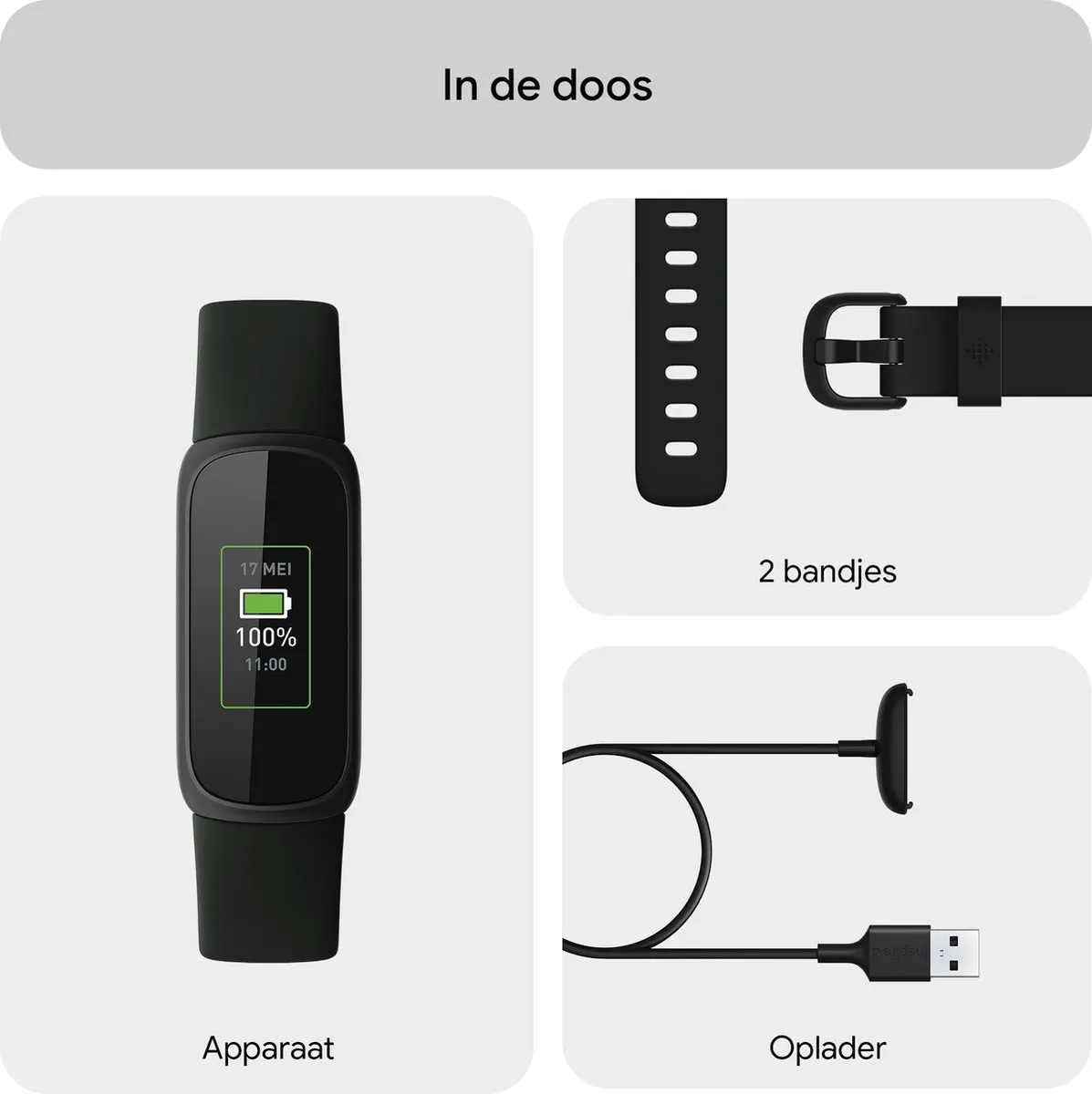 Fitbit Inspire 3 - Activity tracker - Zwart